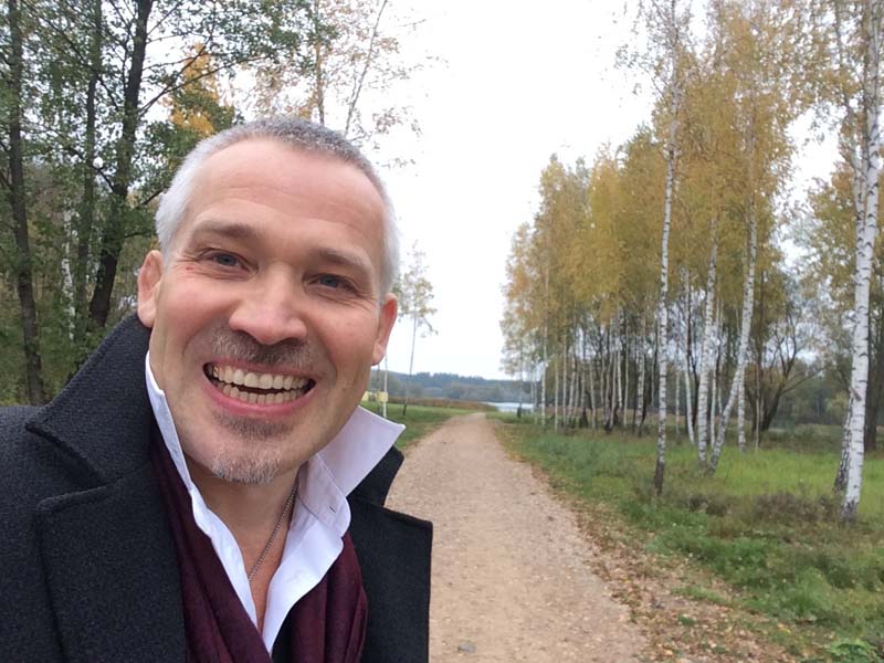 шаржист в парке Клуба Дрозды