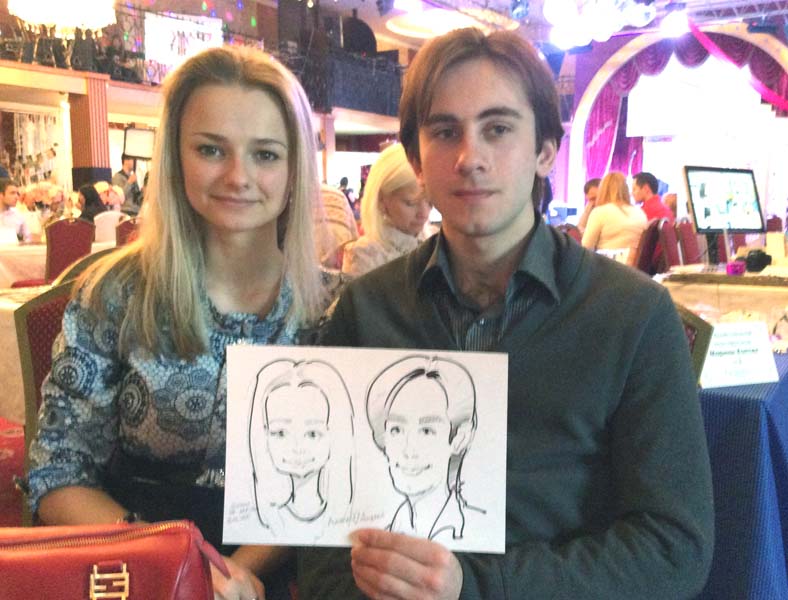 Шаржист на свадьбу Михаил Шабалин,Минск,шарж