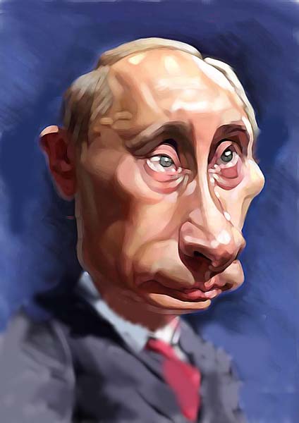 шарж на плачущего Путина