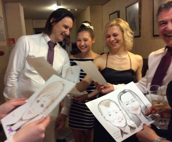 Просмотр свадебных шаржей