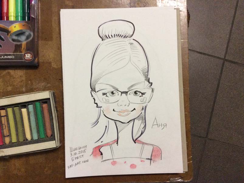 шаржист на корпоратив Шаржист на свадьбу Михаил Шабалин,шарж