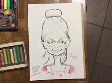 шарж
девочки на новогоднем корпоративе