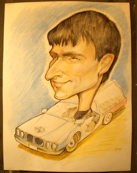 шаржист на свадьбу Минск Калининград Михаил Шабалин