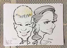 Рисунок Паши и Маши, шаржист Михаил Шабалин, шаржист Мишель