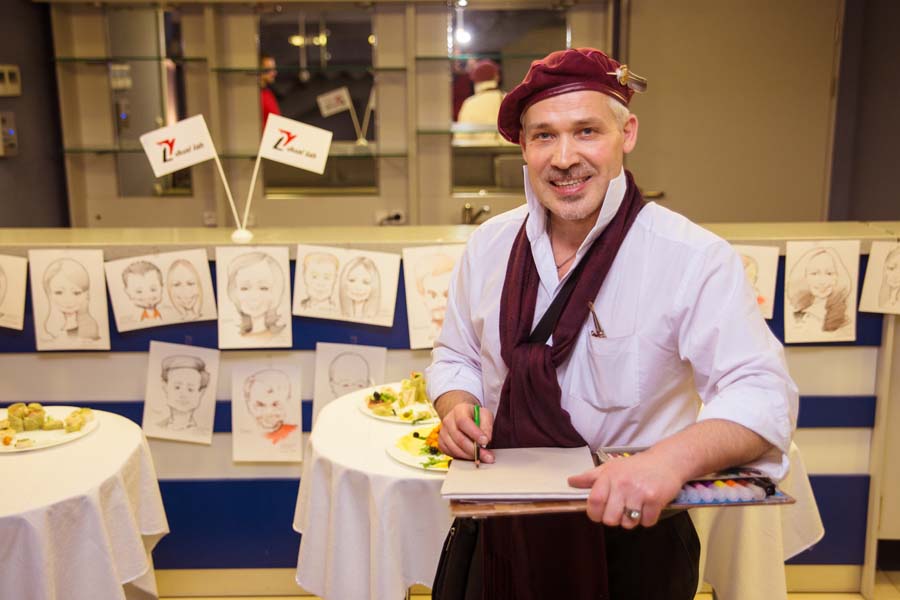 шаржист Михаил Шабалин в Минске и Калининграде