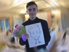 шарж на свадьбе в Закольцово Витебск шаржист Минск