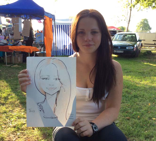 шаржист на свадьбу Минск Калининград шарж по фото